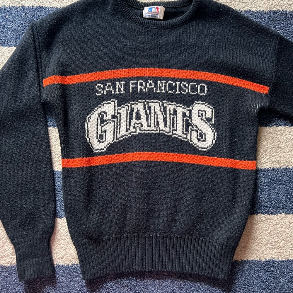 San Francisco Giants Cliff Engle Sweater Small MLB 1980s Classic Vintage RARE